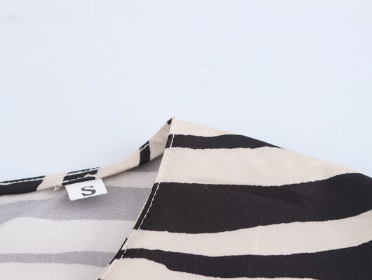 Vestido elegante con estampado animal de moda para mujer de otoño