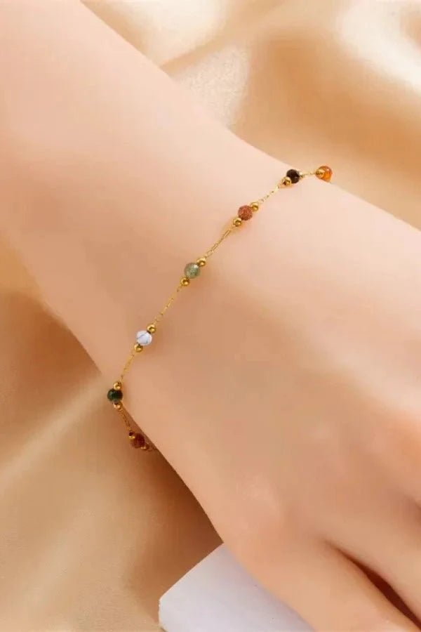 Minerva Rainbow Beaded Bracelet