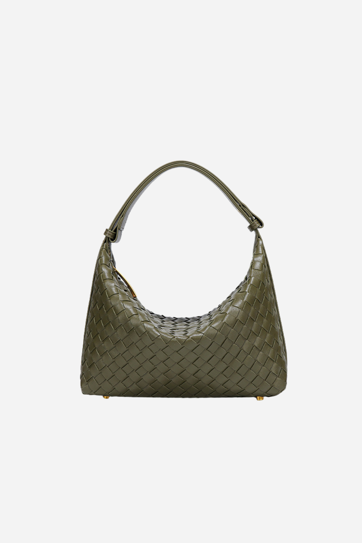 Weaved Leather Hobo Bag
