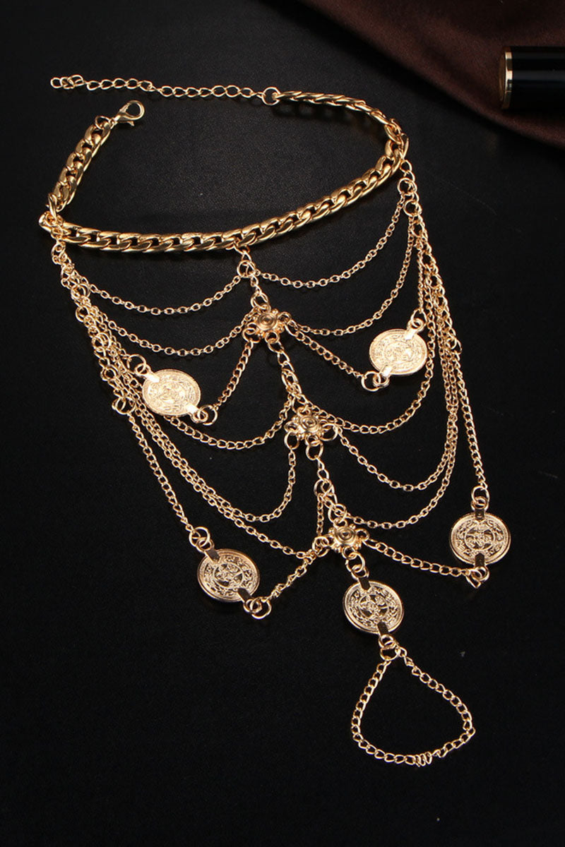 Tobillera de patchwork liso de moda diaria