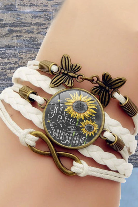 Pulseras de patchwork con letras de moda para uso diario