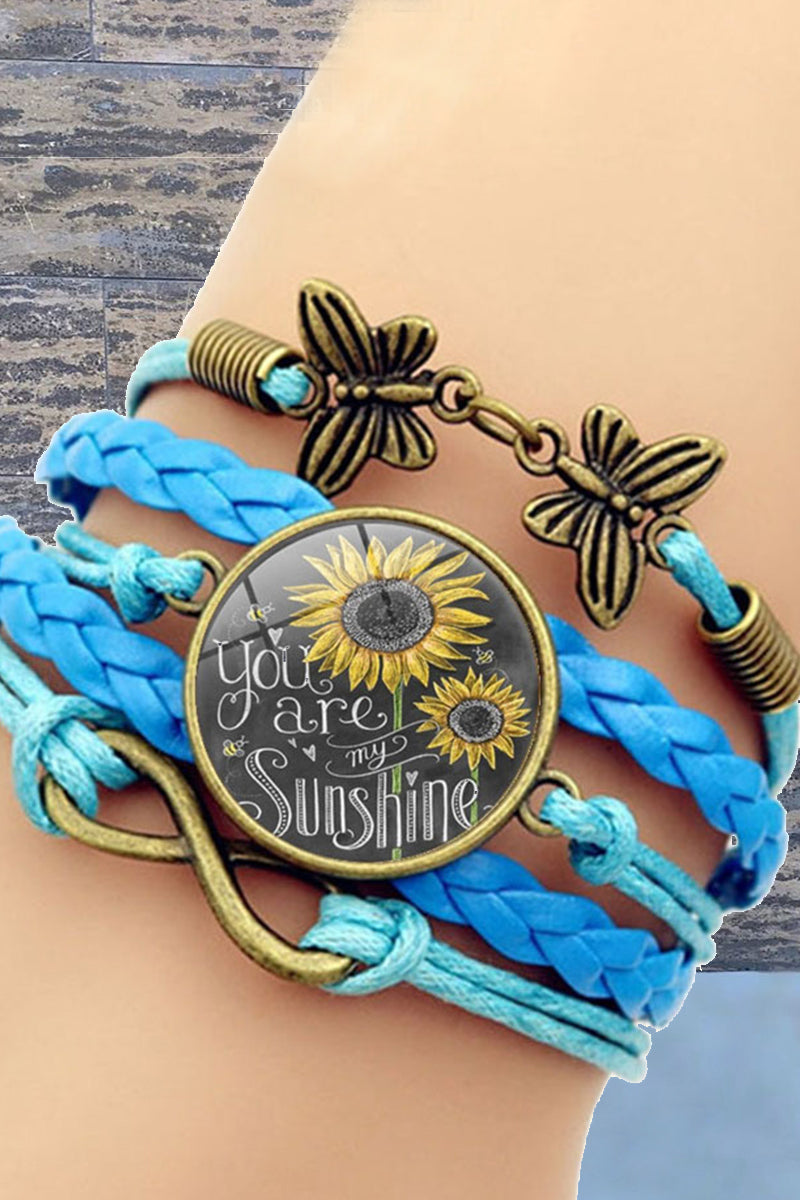 Pulseras de patchwork con letras de moda para uso diario