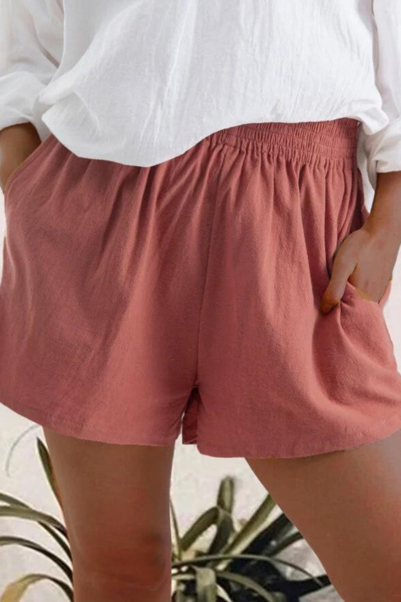 Pantalones casuales de moda con bolsillos sólidos, holgados y de pierna ancha (5 colores)