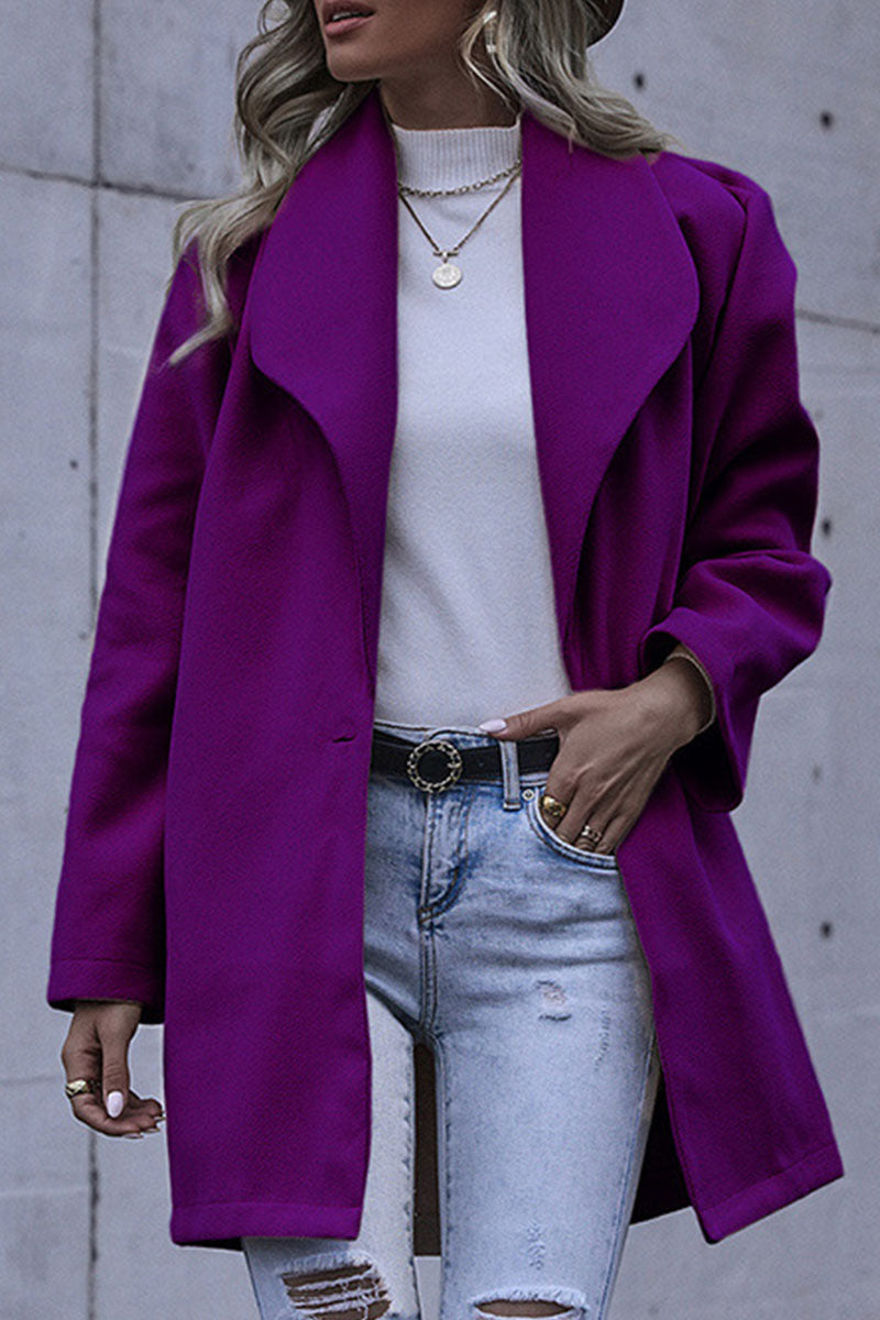 Prendas de abrigo informales de moda con cuello vuelto y retazos (7 colores)