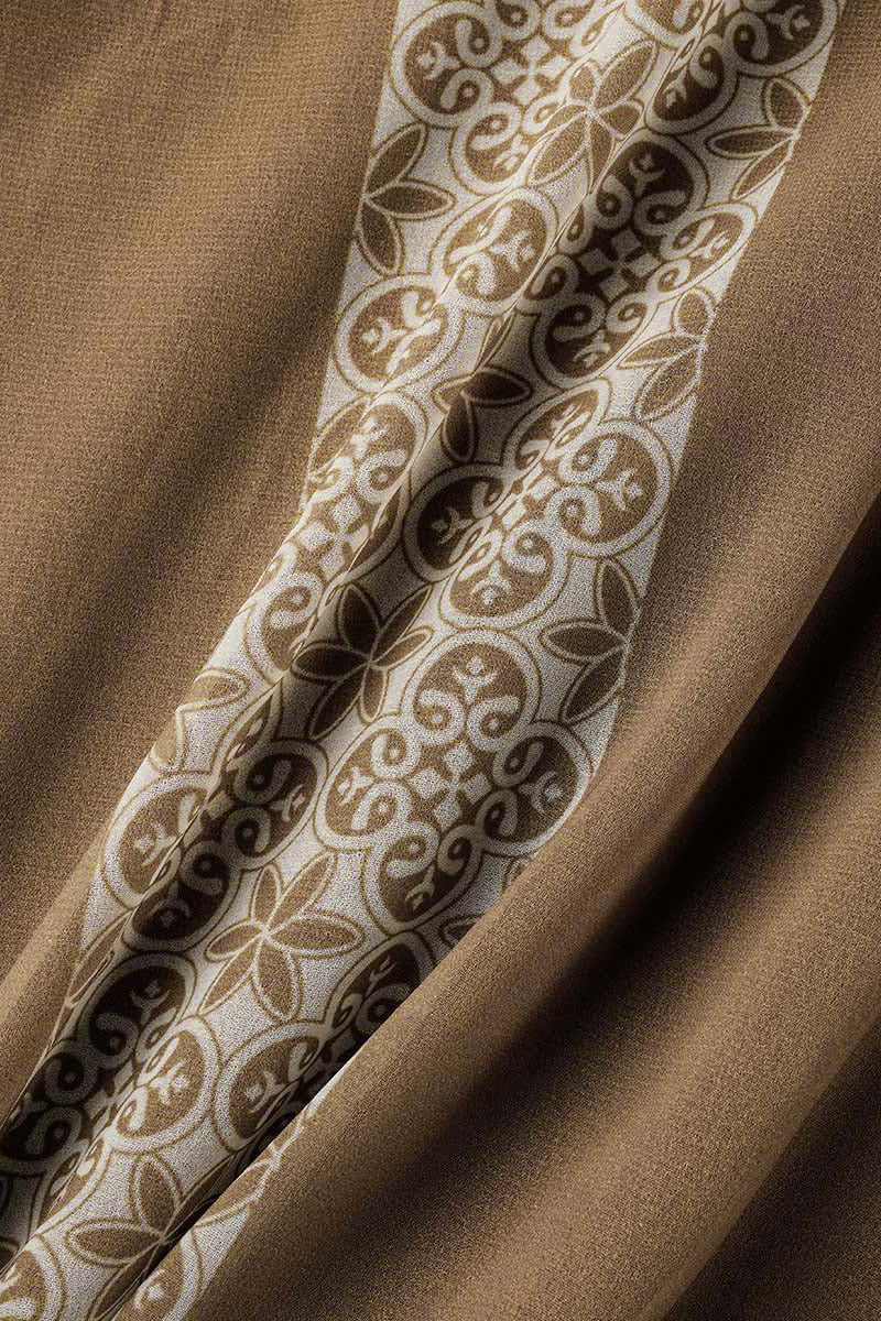 Vestido irregular con cuello en V y estampado elegante y dulce (3 colores)