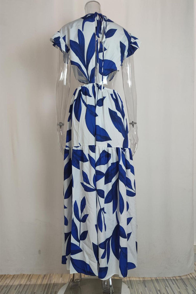 Vestido sexy informal con estampado de patchwork