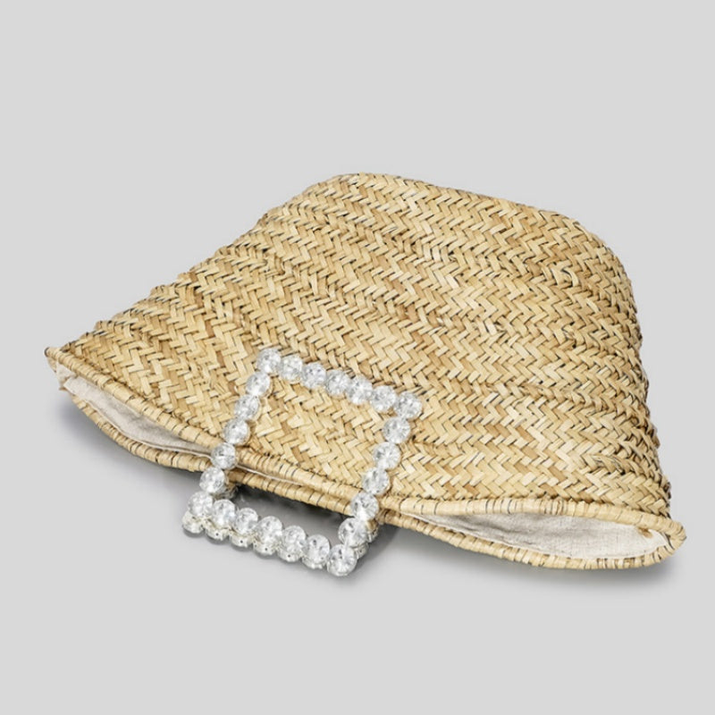 Bolsos casuales de diario con patchwork y tejido de diamantes de imitación