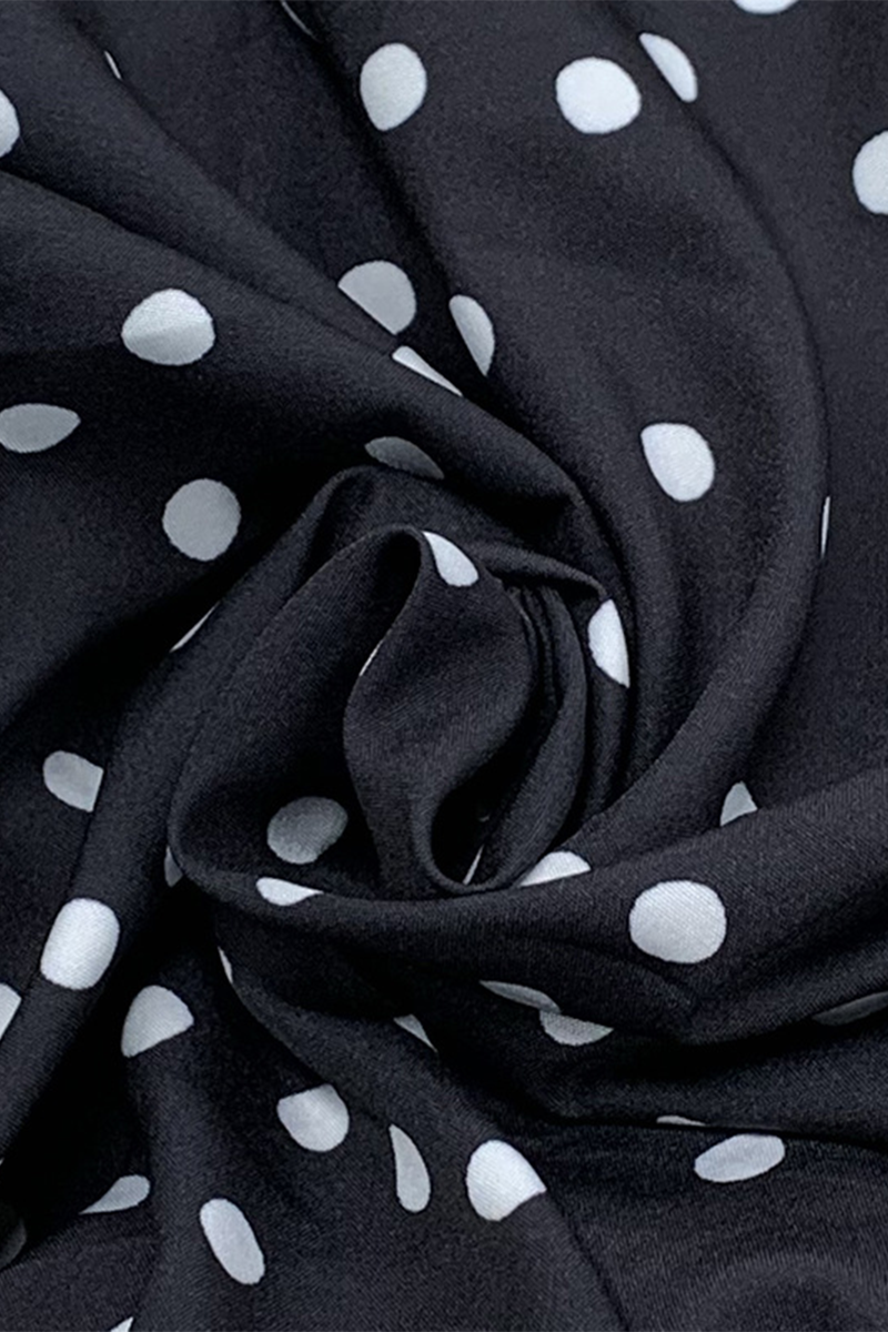 Vestidos de diario de calle con lunares, volantes, cremallera y cuello halter sin mangas