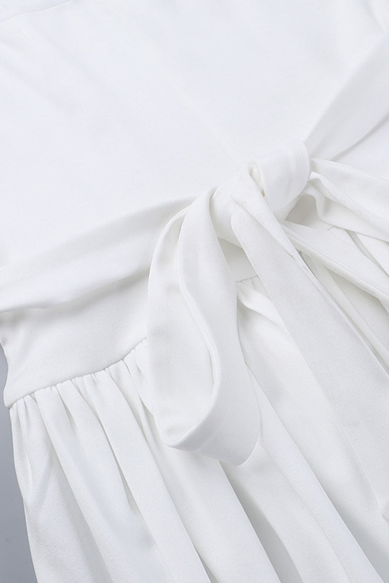 Vestidos sexis de color sólido con encaje calado y escote cuadrado