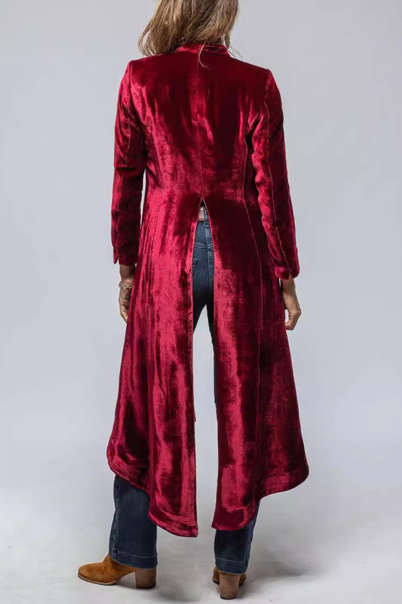 Prendas de abrigo informales de calle, de color liso, con bolsillos y abertura en el cuello (3 colores)