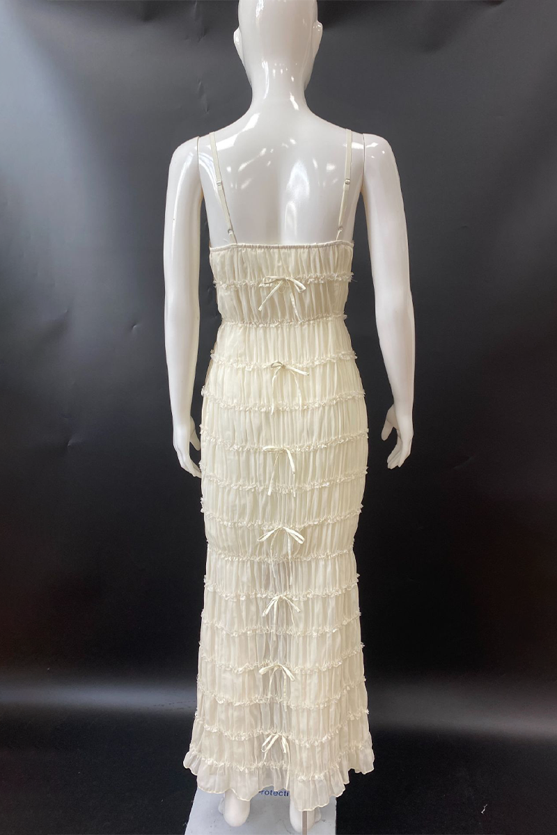 Vestidos sexys con escote en V fruncido y sin espalda