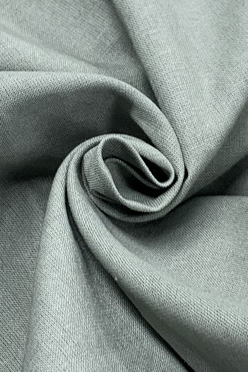 Vestidos casuales de manga larga con escote en V irregular y abertura