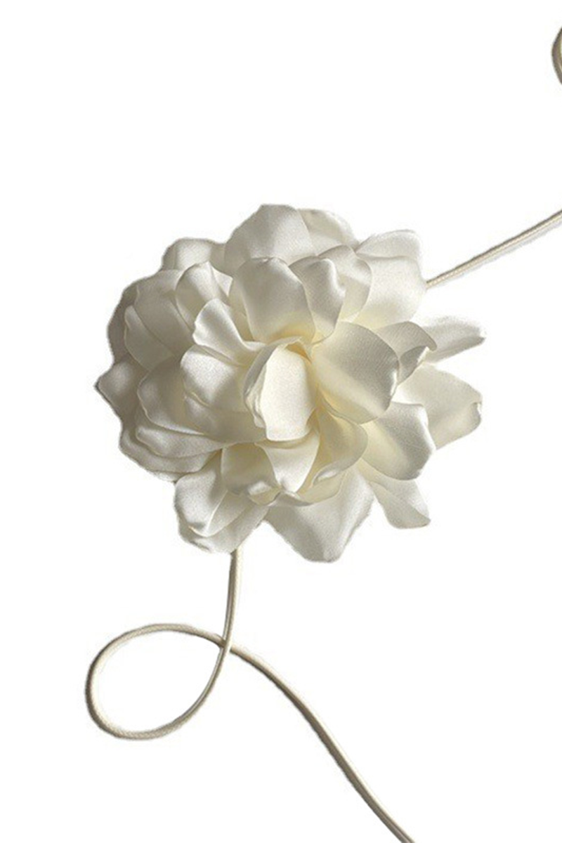 Blusas elegantes con cuello redondo, forma de flor y orillo irregular