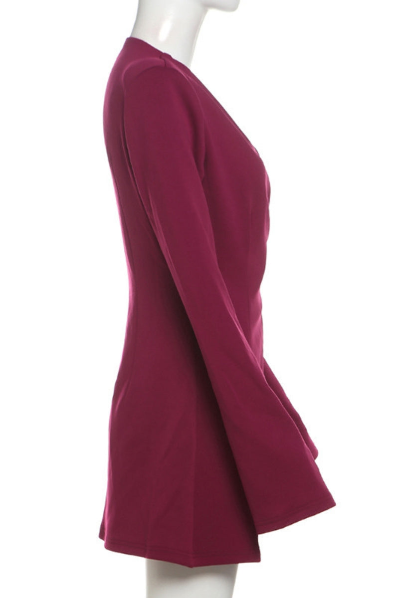 Prendas de abrigo informales de color liso con botones y cuello en V (3 colores)