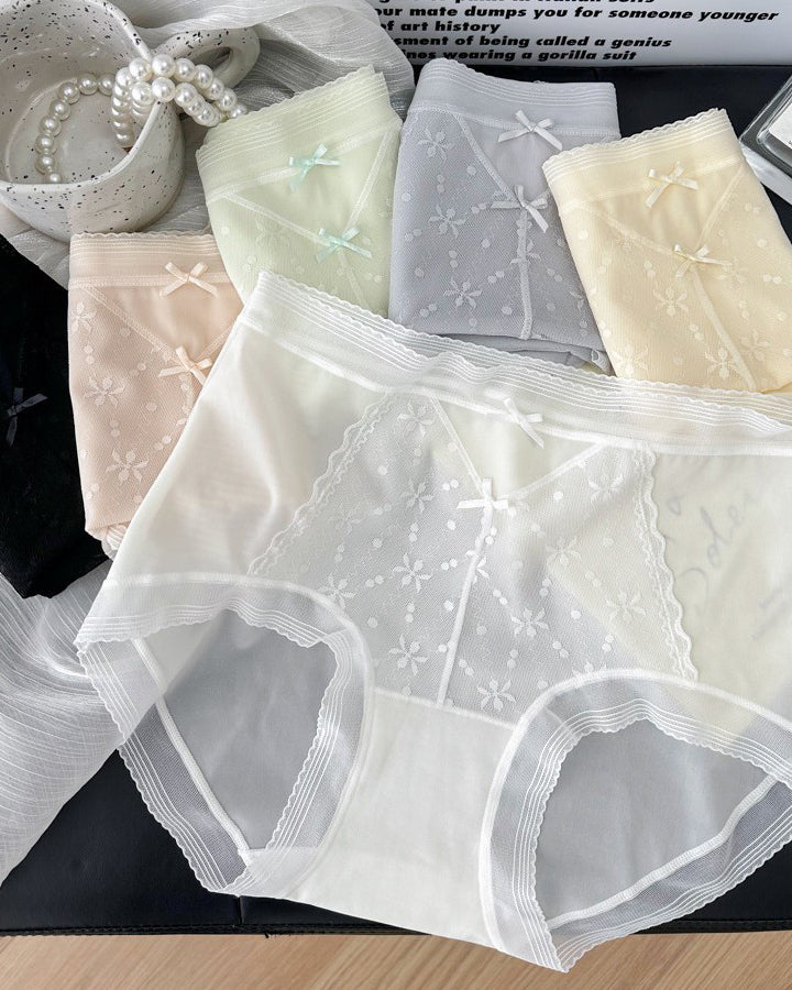Lace Quick-Drying Mid-Waist Breathable