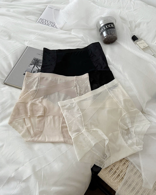 High Waist Sexy Seamless Cross Tummy Lifting Panties