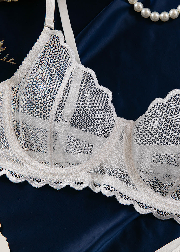 Delilah - Sheer Lace Bra & Thong Set