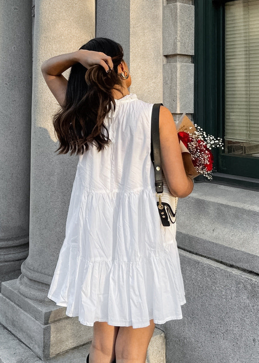 Camille - TieRed Sleeveless Mini Dress