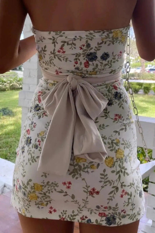 Strapless Backless Bodycon Mini Dress - Strapless, Backless, Bodycon Mini Dress