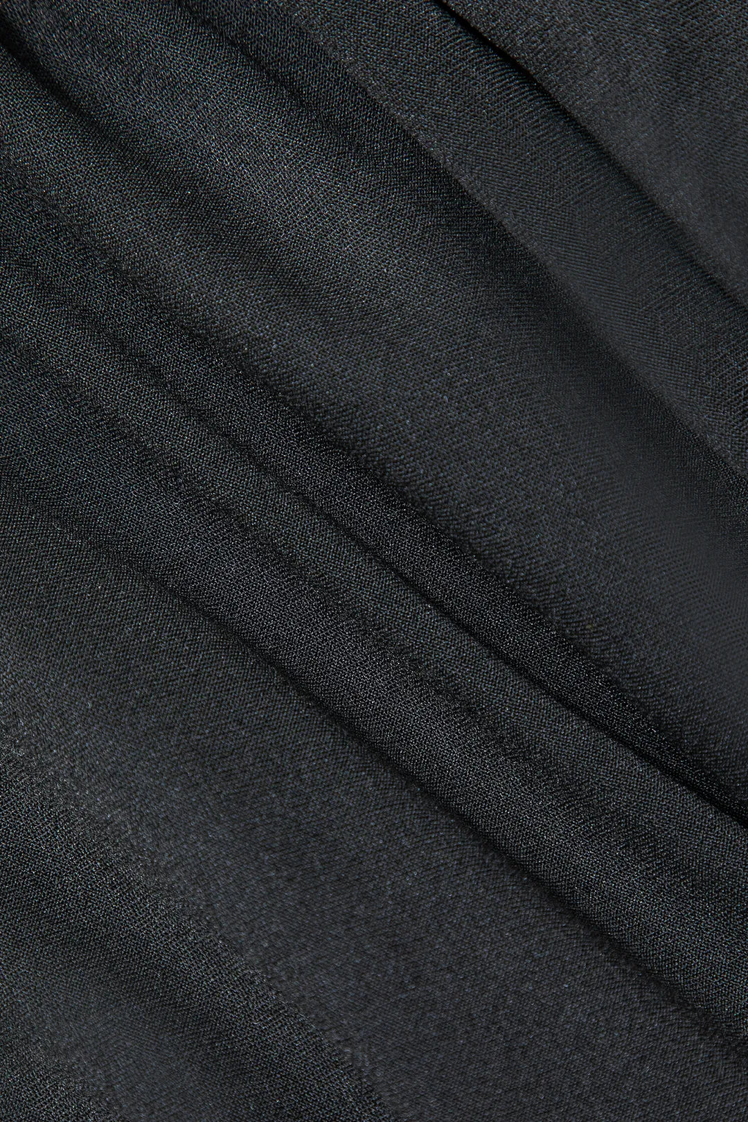 Sandra Black Wrap Ruched V-neck Sleeveless Maxi Party Dress