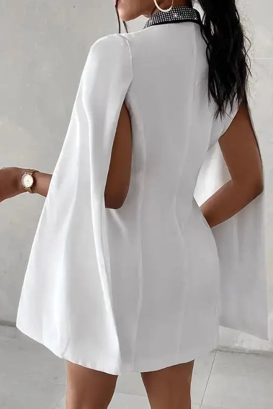 Rhinestone Blazer Coat Mini Dress