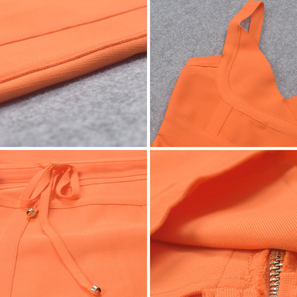 Glamorous Contouring Bandage Dress with Structured Style