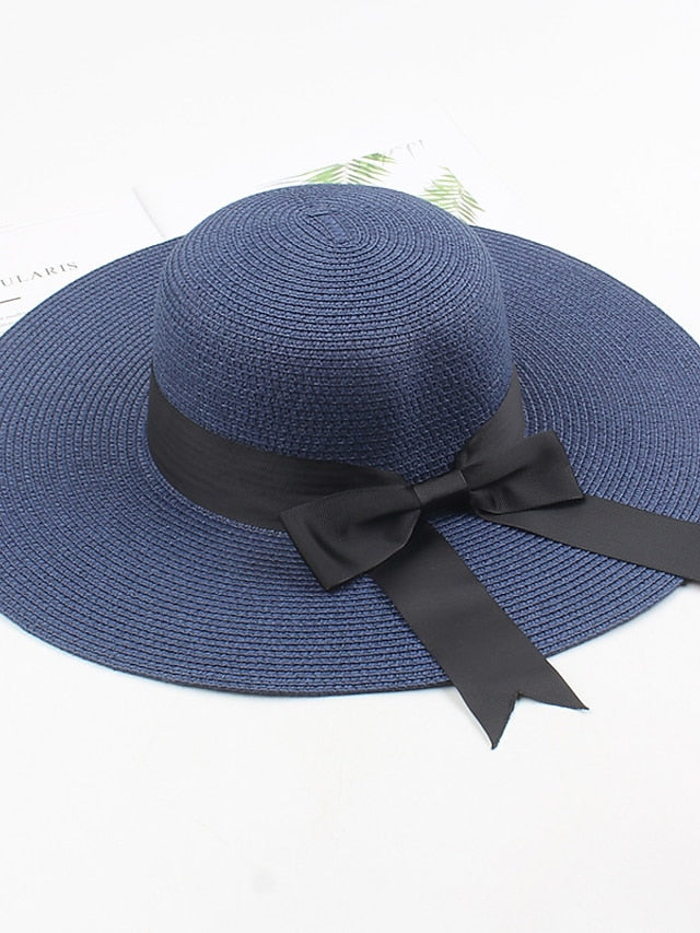 1 PC Sun Straw Hat Wide Brim UPF 50 Summer Hat Foldable Roll up Floppy Beach Hats for Women for Women