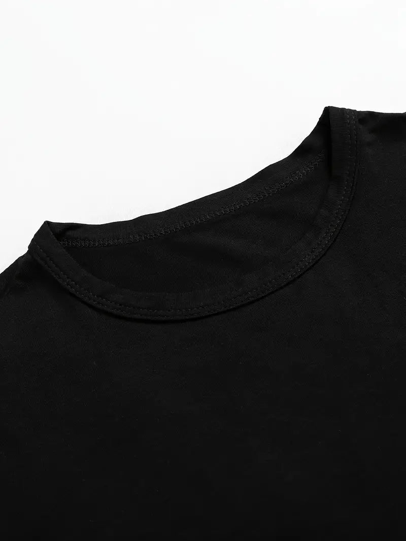 Black Retro Sports Two Piece Set