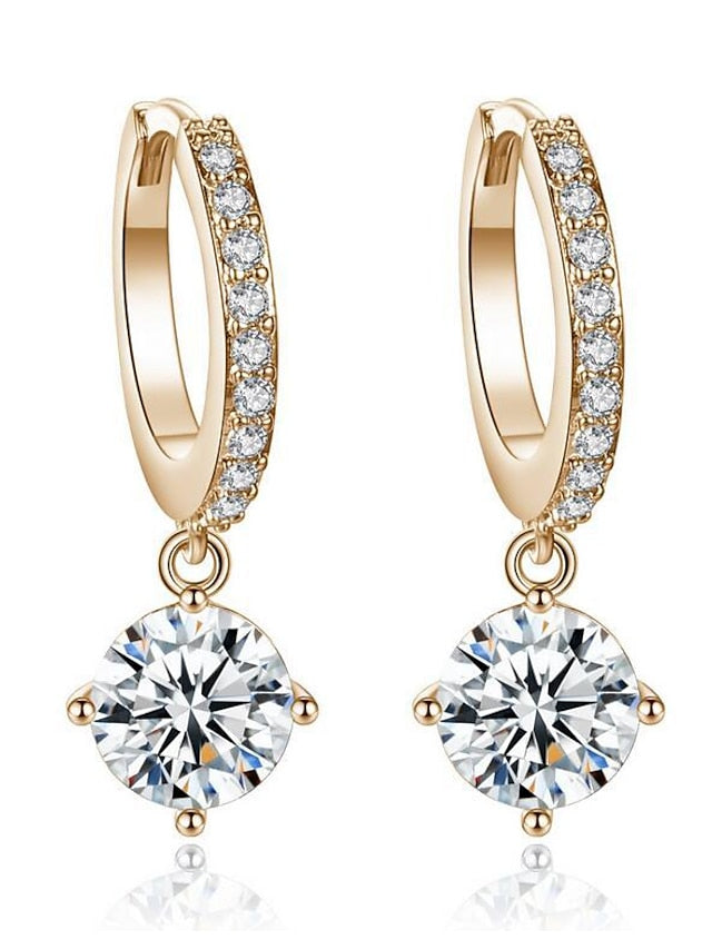 1 Pair Crystal Earrings For Wedding Birdal Bridesmaids Chandelier Dangle Drop Earrings for Women