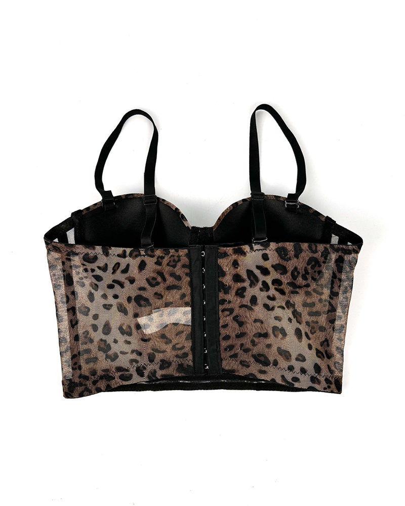 Leopard Print Sexy Corset
