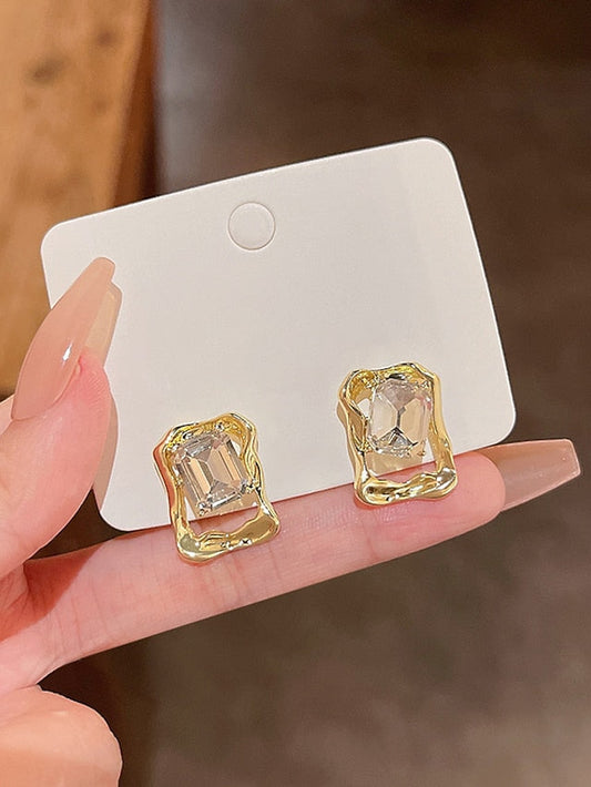 1 Pair Alloy Leaf/Butterfly with Rhinestone Drop Earrings For Birthday Date Festival for Women