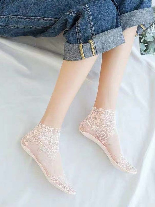 1 Pair Socks Standard Solid Colored Antibacterial / Deodorant Simple Style Cotton EU36-EU46 for Women