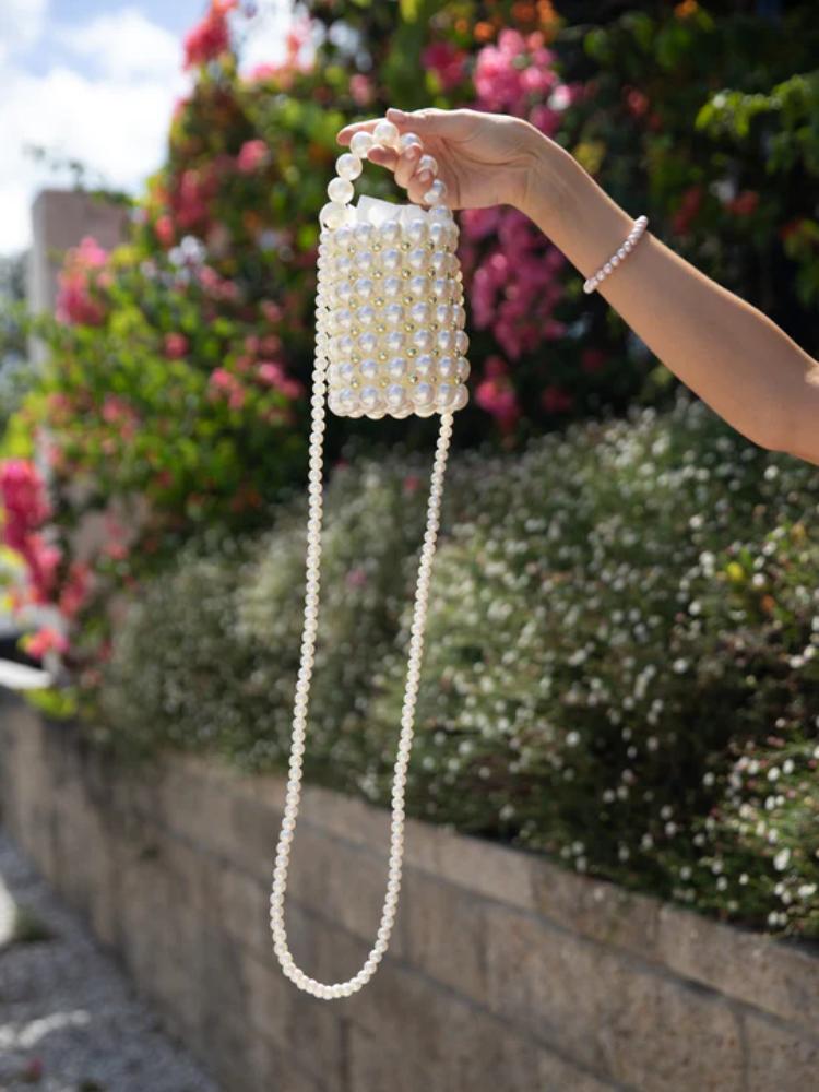 Renate Pearl Bucket Bag