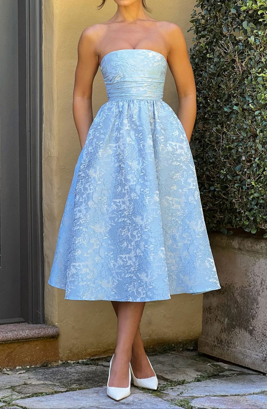 Natalia Midi Dress - Blue