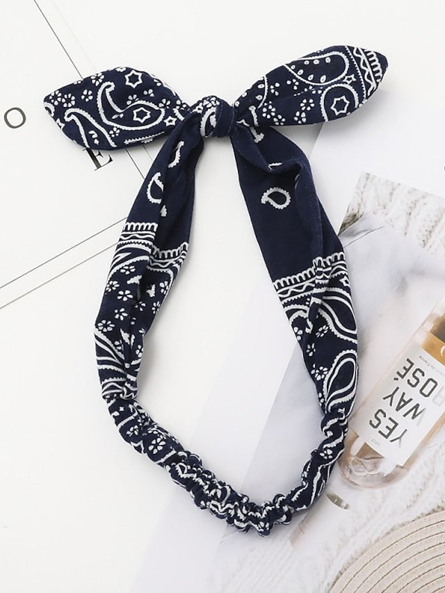 1PC Headbands Hair Band For Formal Outdoor Street Daily Classic Fabric Black White Dark Red for Women