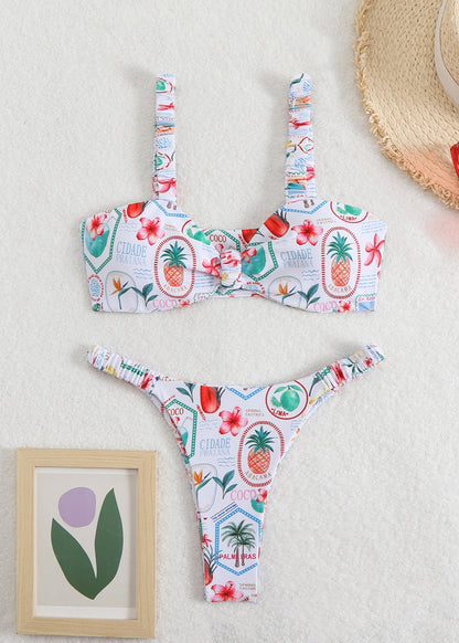 Rio Getaway Ruched Strap Bikini Set
