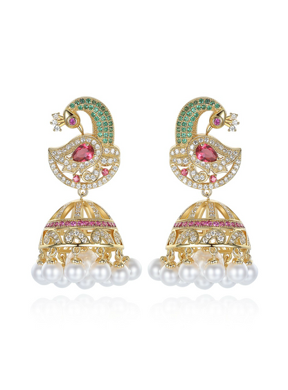 Phoenix Imitation Pearl Statement Drop Earrings