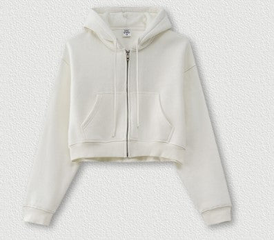 Conjunto deportivo de dos piezas de marca con abrigo corto y cremallera de otoño para hombre y mujer.