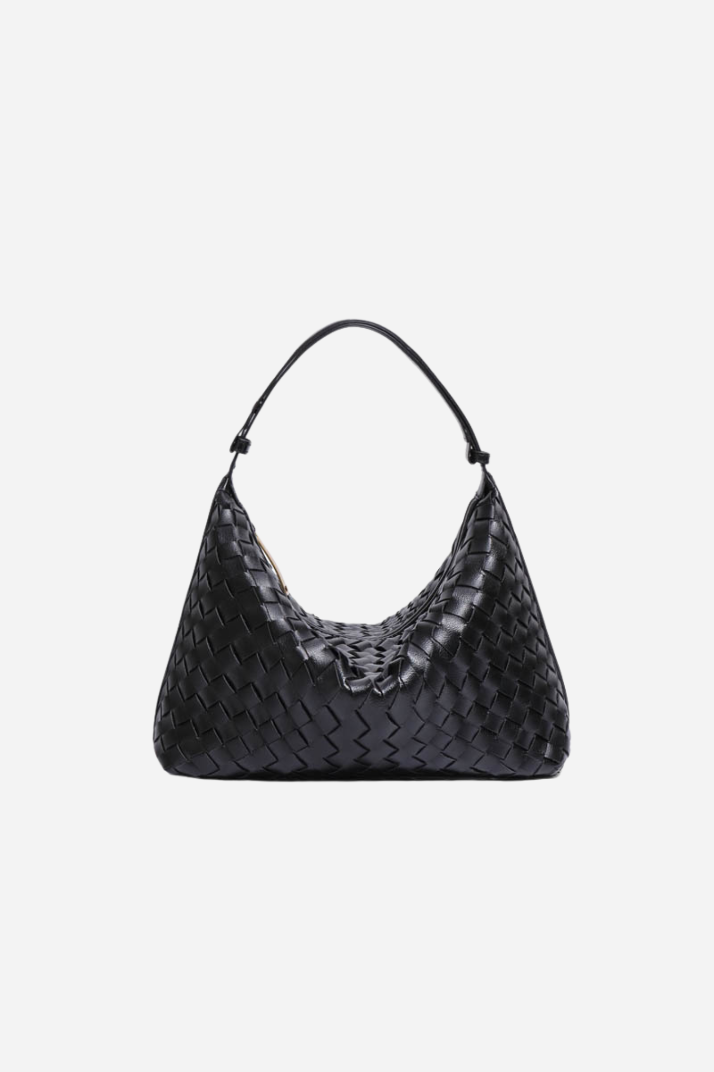 Weaved Leather Hobo Bag