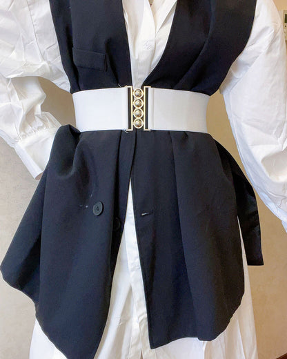 Elastic Round Buckle Belt