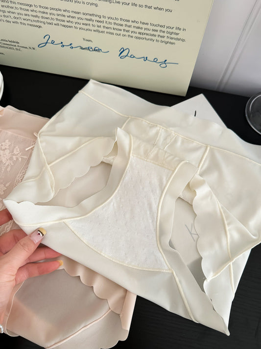 French High Waist Light Tummy Shaping Ice Silk Panties