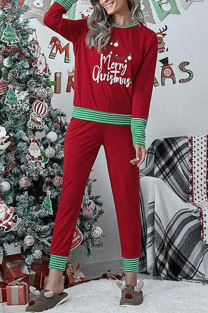 Conjunto de dos piezas con cuello redondo y estampado de patchwork de Fashion Living (5 colores)