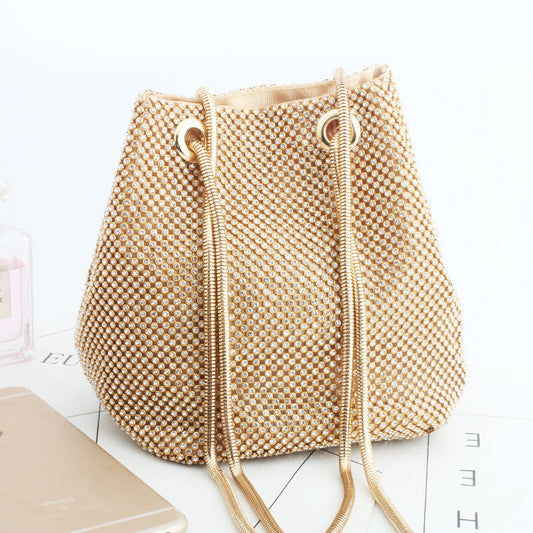 Fashion Casual Rhinestone Bucket Bags