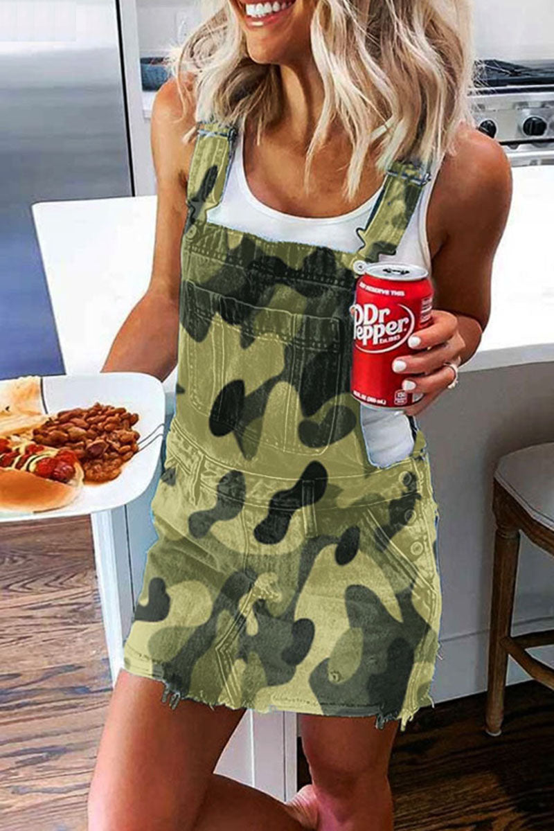 Vestidos de moda con tirantes finos y patchwork urbano (4 colores)