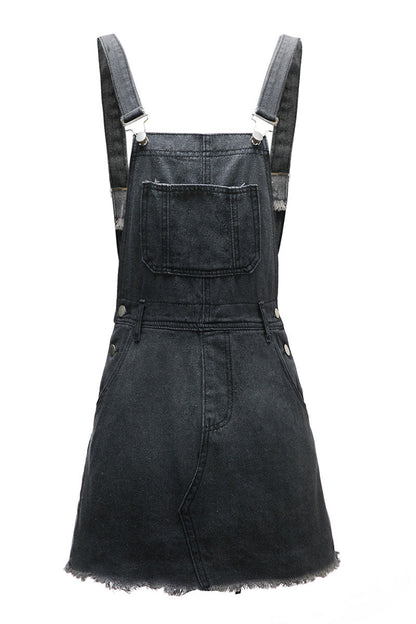 Vestidos de moda con tirantes finos y patchwork urbano (4 colores)