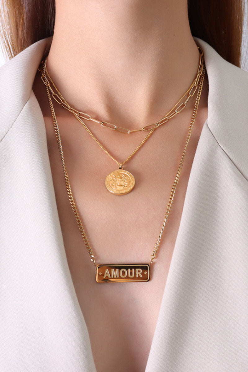 Collares sólidos de moda diaria