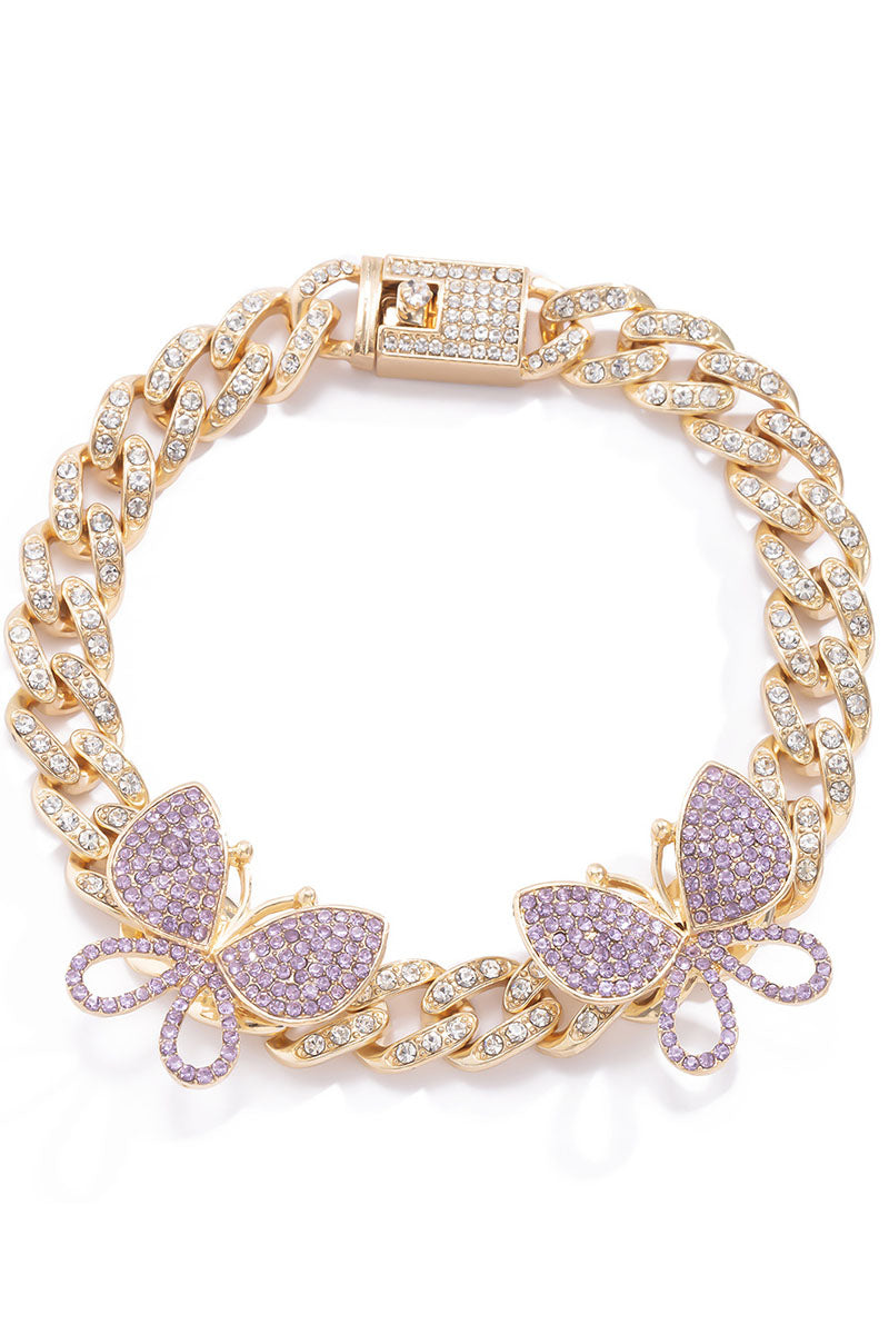 Tobillera de patchwork con lazo de moda diaria