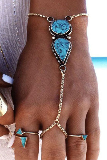 Pulseras de patchwork geométrico de moda diaria