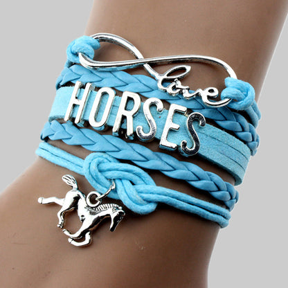 Pulseras de patchwork con letras de moda para uso diario