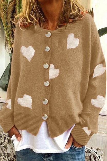 Tops casuales con cuello redondo, hebilla y estampado en contraste